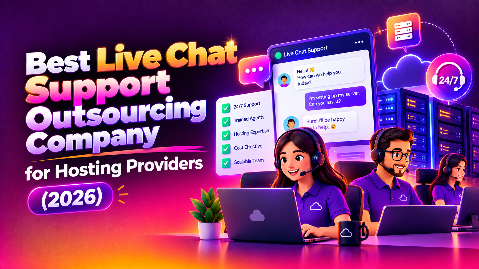 Best Live Chat Support Outsourcing Company for Hosting Providers (2026)