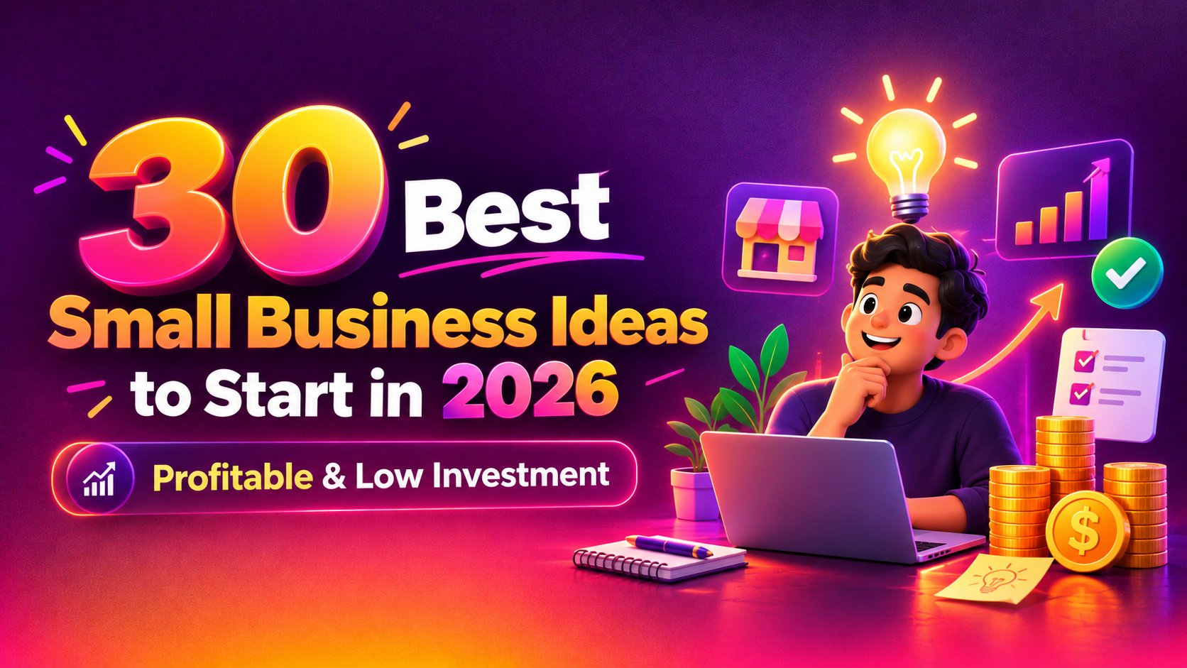 30 Best Small Business Ideas to Start in 2026 (Profitable & Low Investment)
