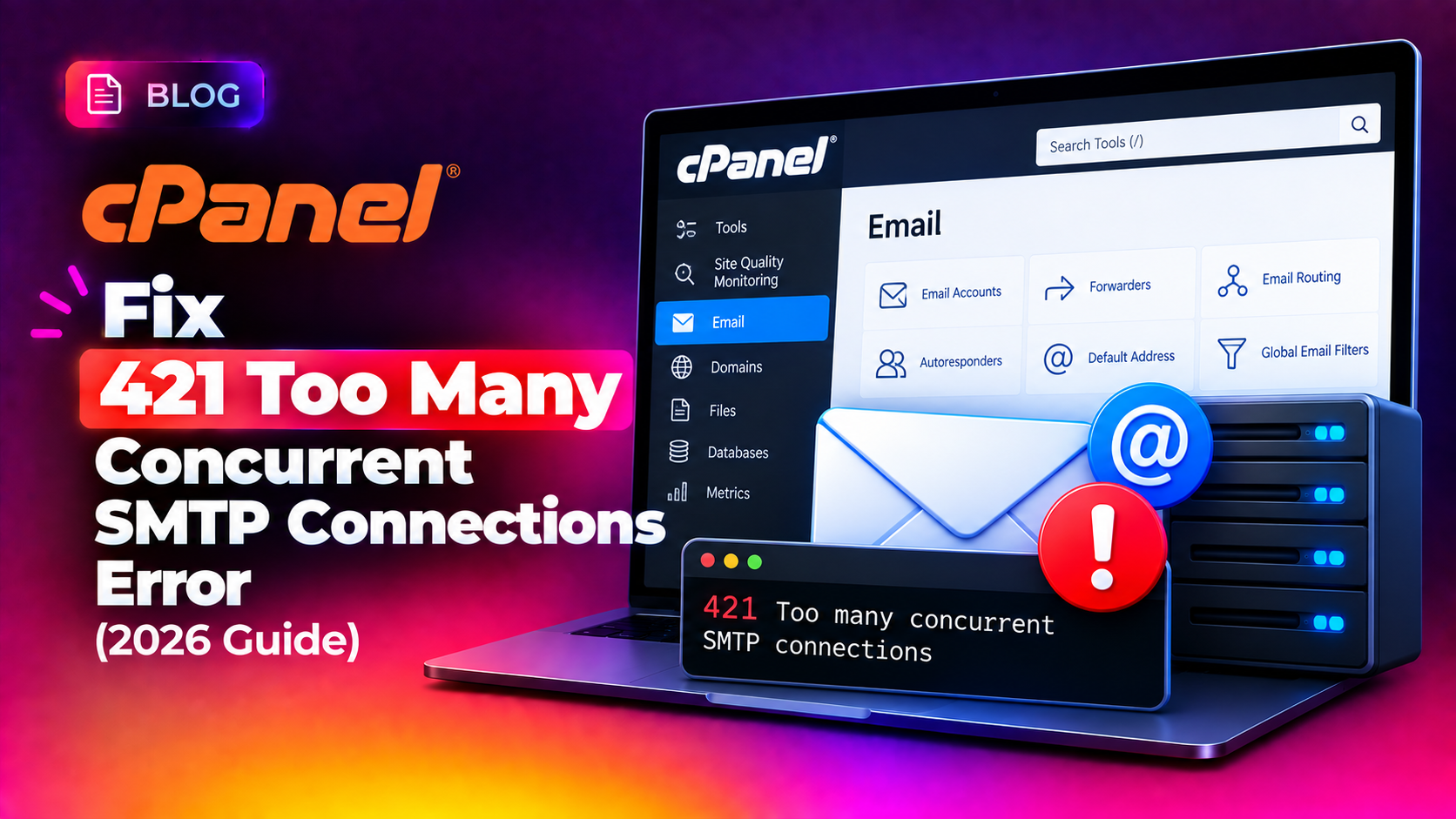 Fix 'cPanel 421 Too Many Concurrent SMTP Connections' Error (2026 Guide)