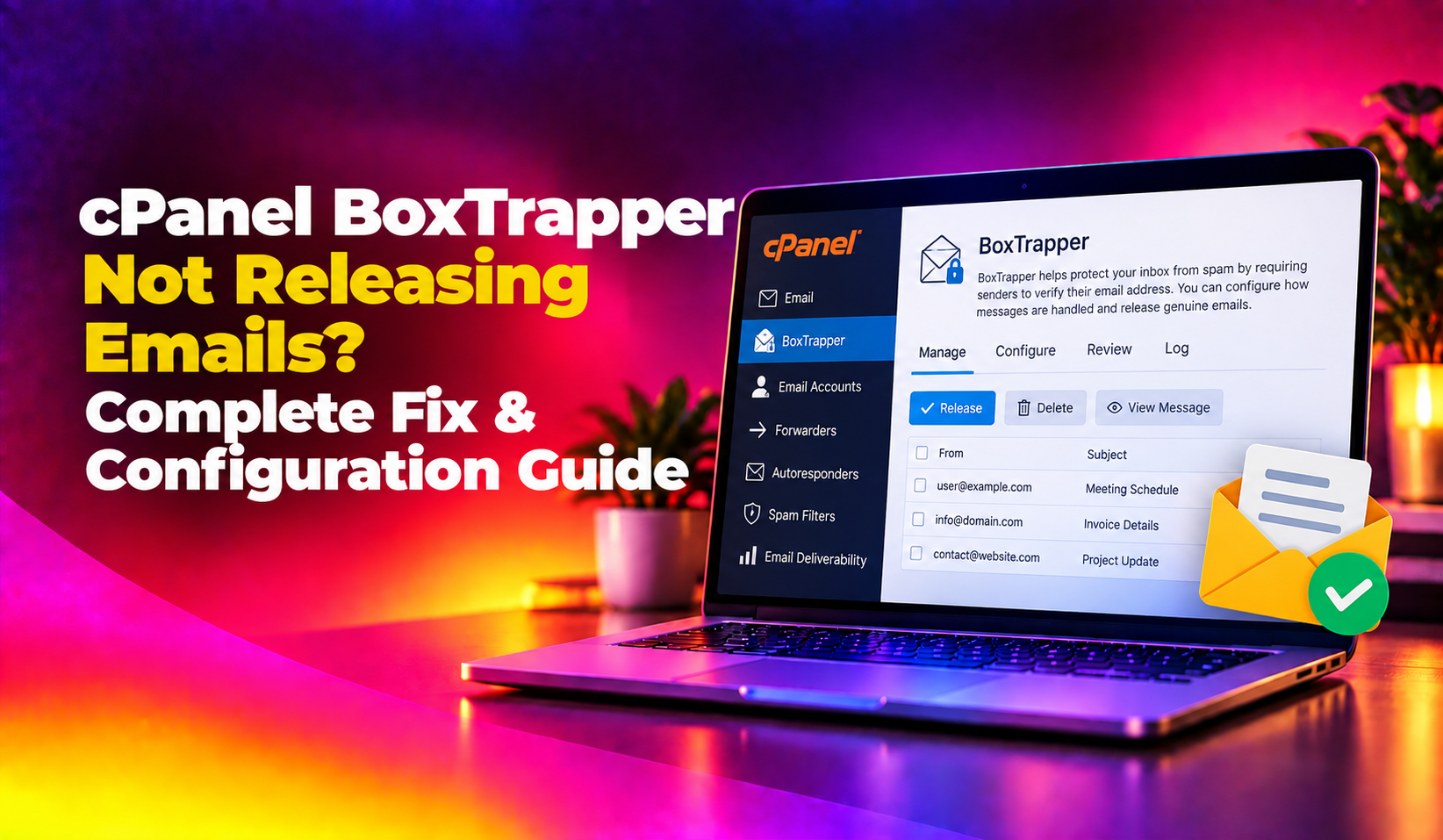 cPanel BoxTrapper Not Releasing Emails? Complete Fix & Configuration Guide (2026)
