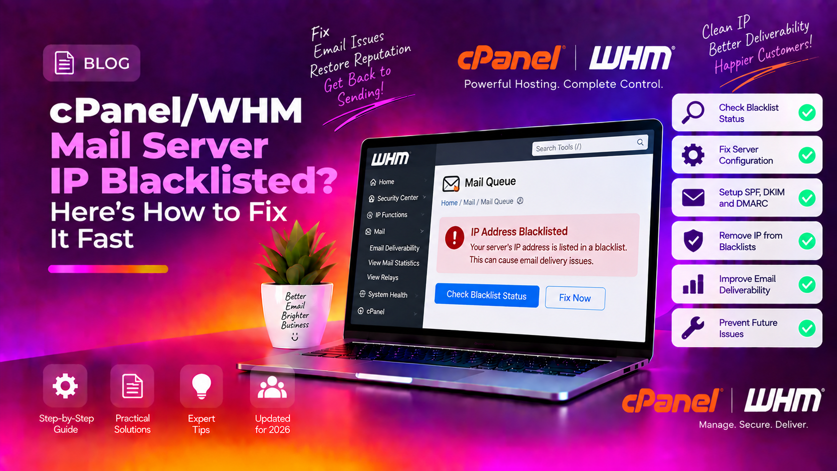 cPanel/WHM Mail Server IP Blacklisted? Here's How to Fix It Fast