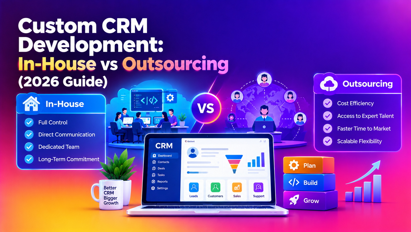 Custom CRM Development: In-House vs Outsourcing (2026 Guide)