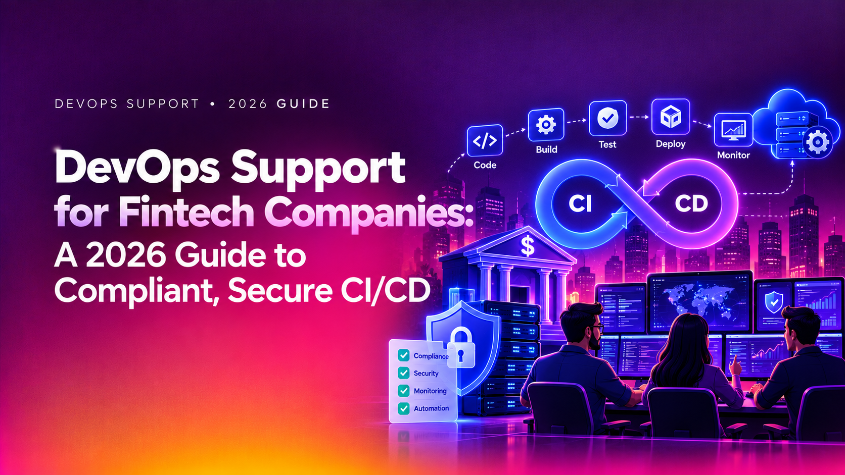 DevOps Support for Fintech Companies: A 2026 Guide to Compliant, Secure CI/CD