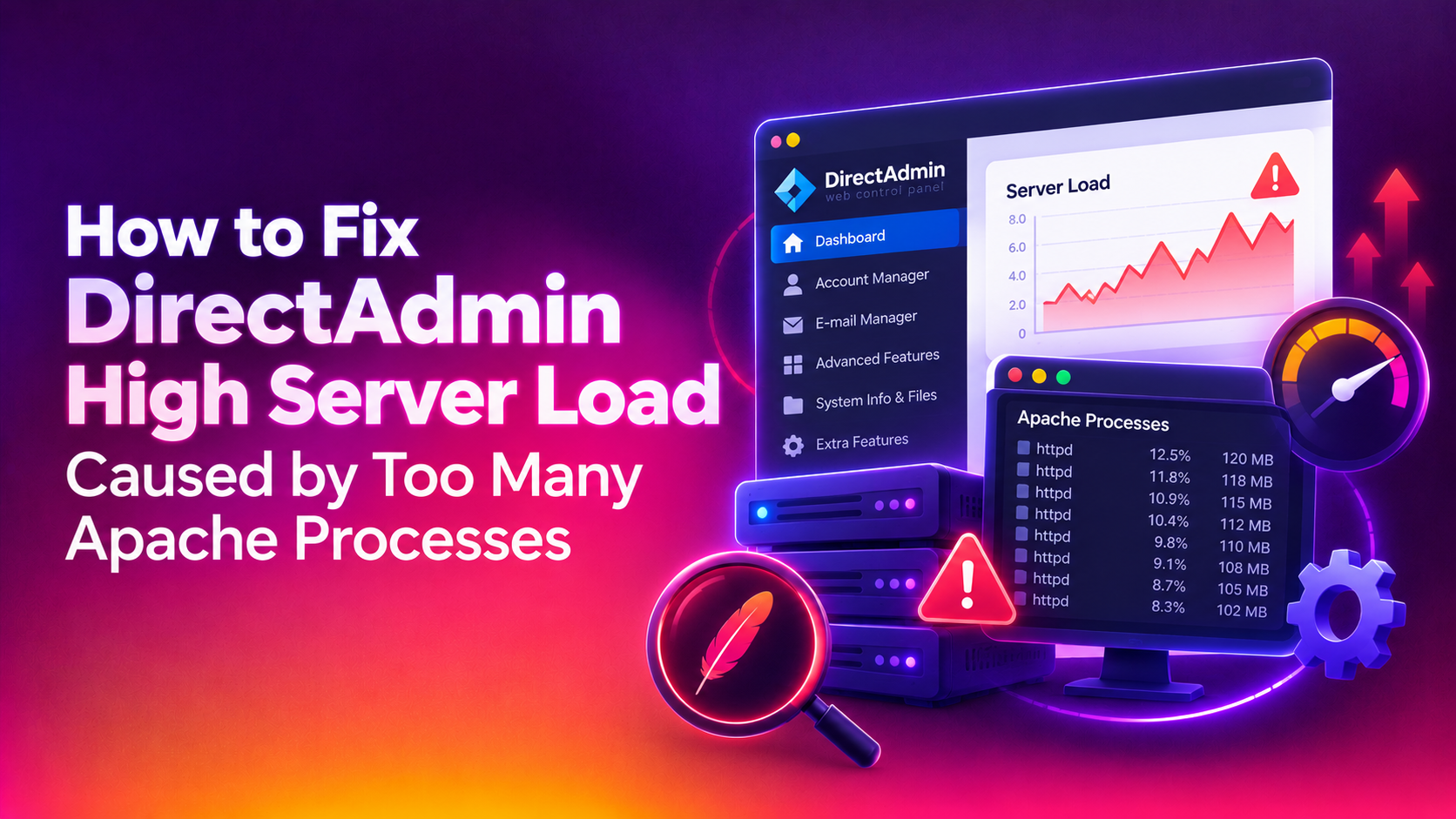 How to Fix DirectAdmin High Server Load Caused by Too Many Apache Processes