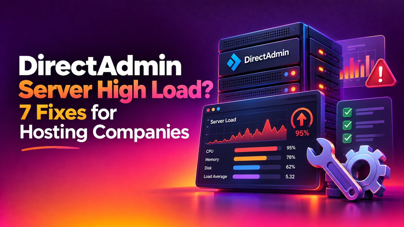 DirectAdmin Server High Load? 7 Fixes for Hosting Companies