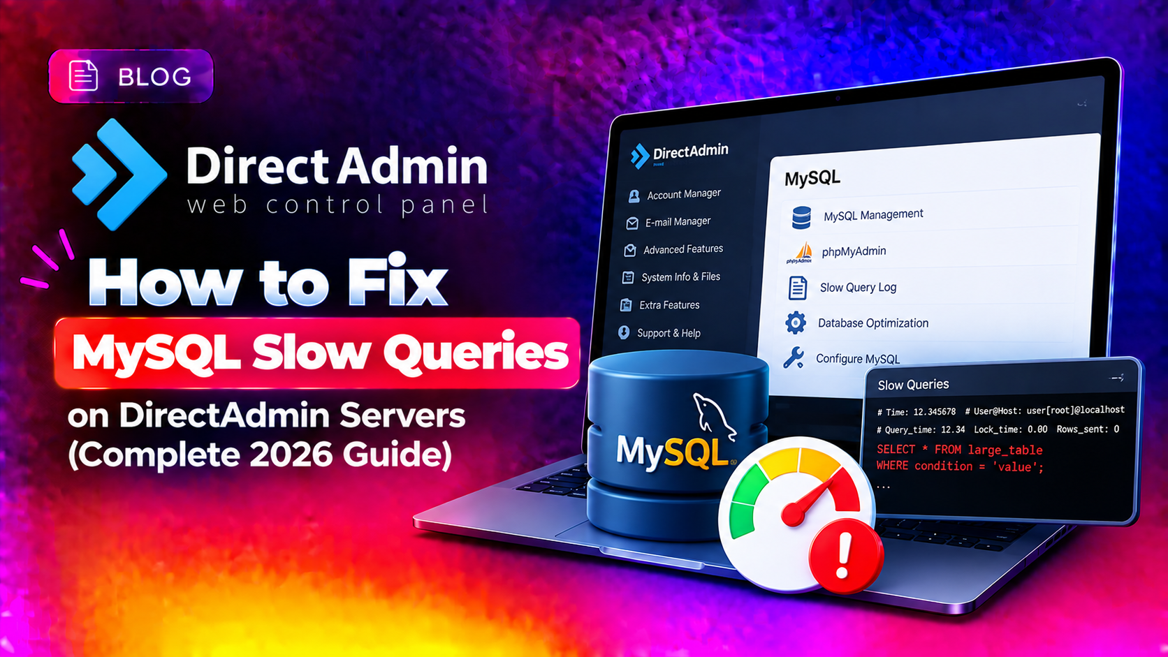 How to Fix MySQL Slow Queries on DirectAdmin Servers (Complete 2026 Guide)