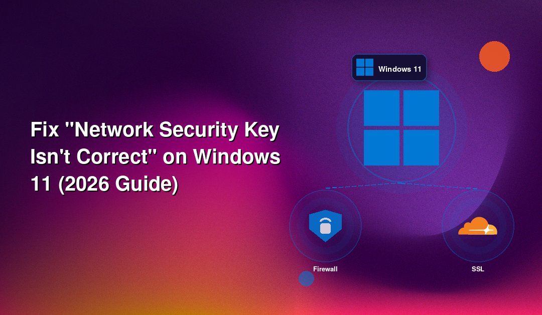 Fix "Network Security Key Isn't Correct" on Windows 11 (2026 Guide)
