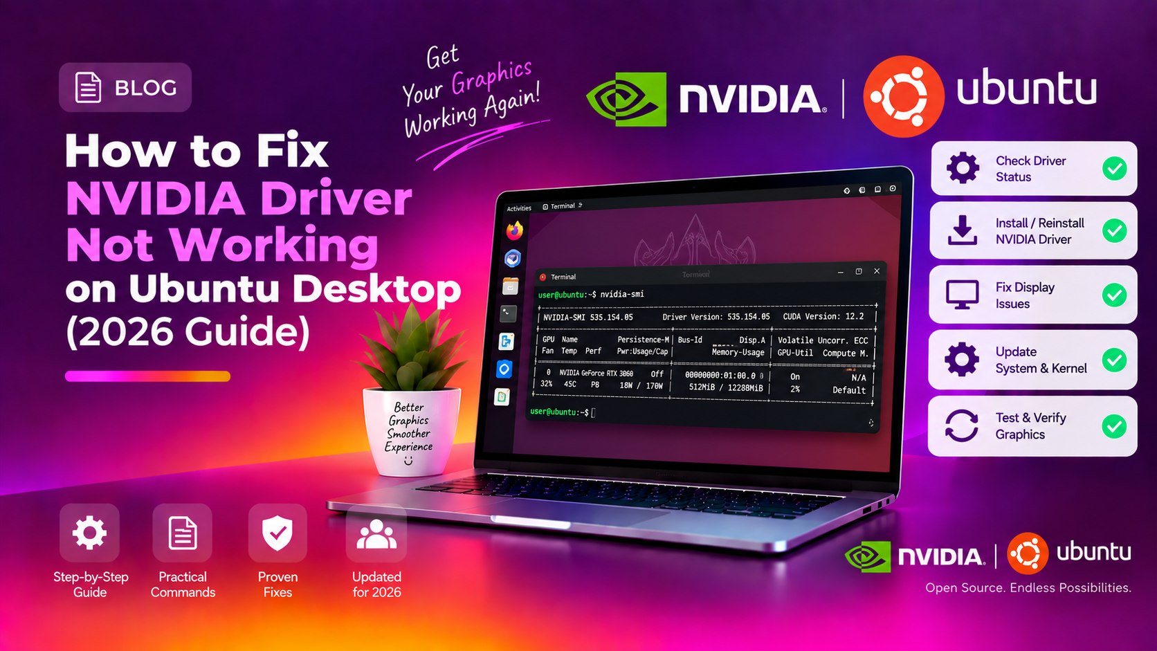 How to Fix NVIDIA Driver Not Working on Ubuntu Desktop (2026 Guide)