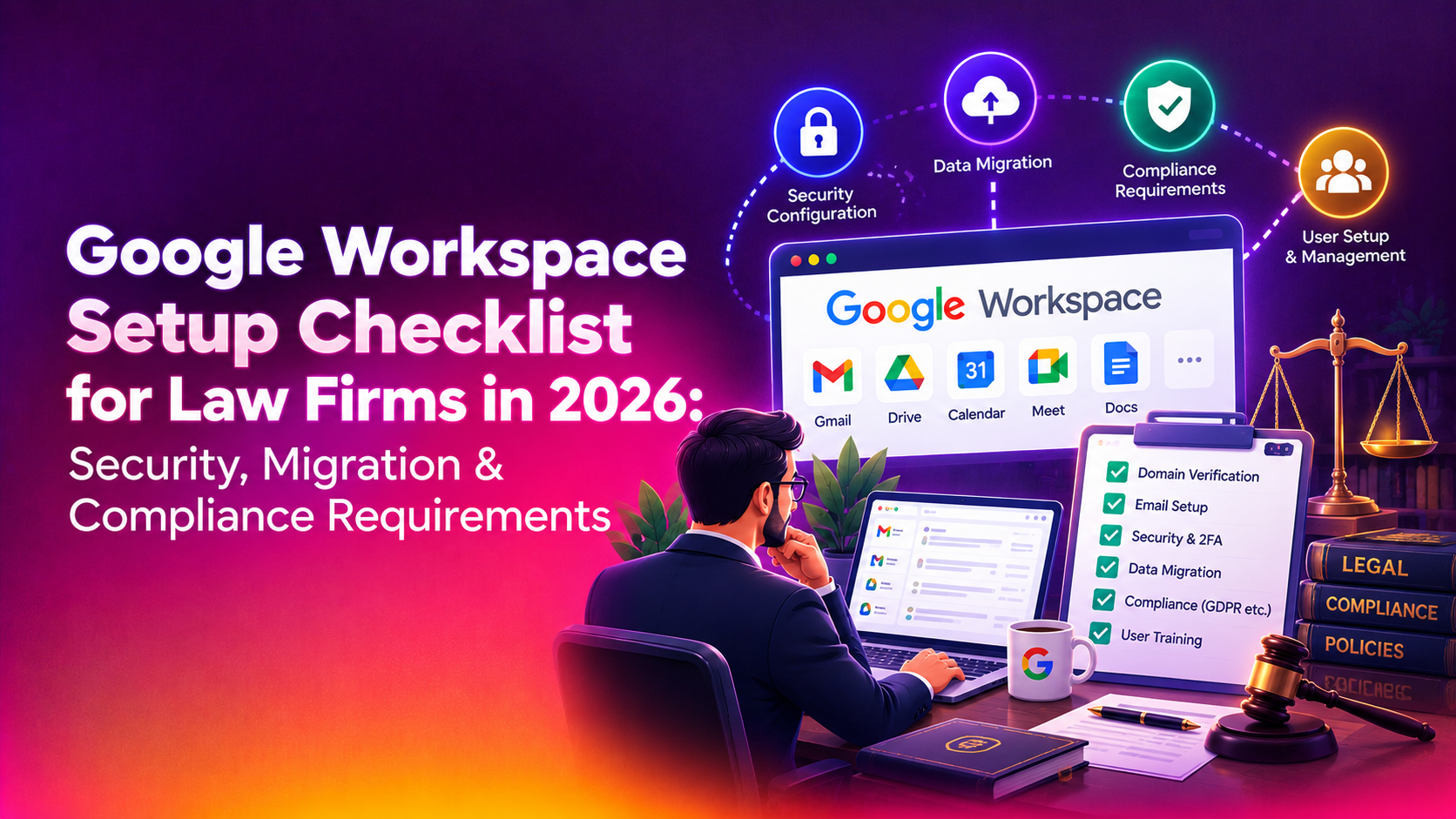 Google Workspace Setup Checklist for Law Firms in 2026: Security, Migration & Compliance Requirements