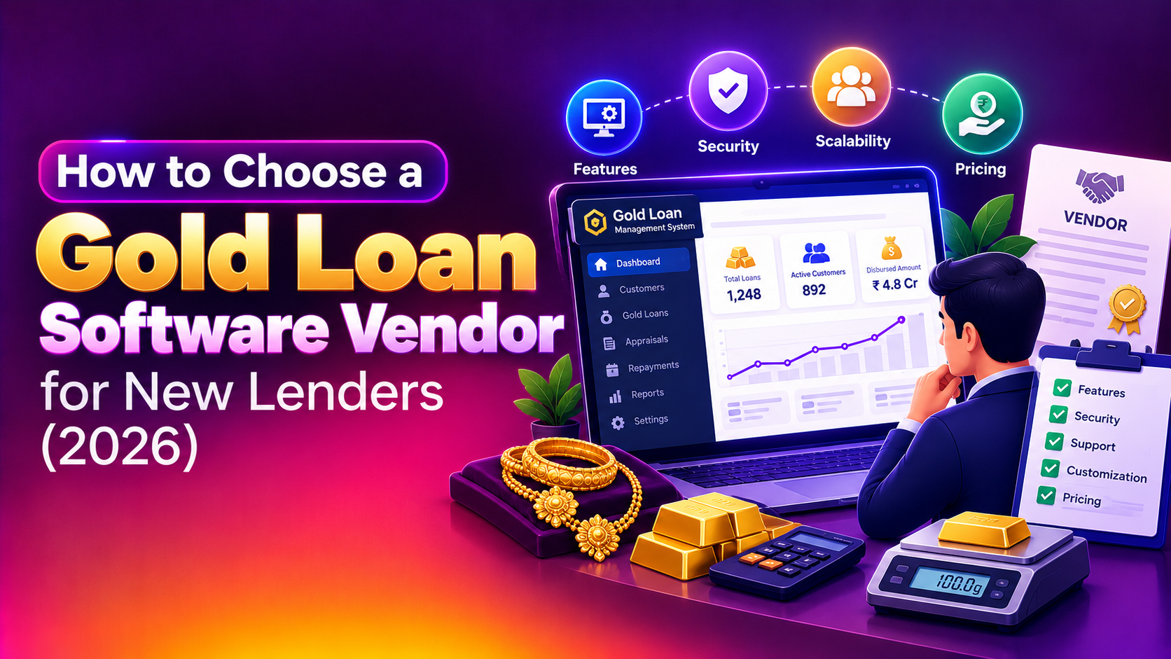 How to Choose a Gold Loan Software Vendor for New Lenders (2026)
