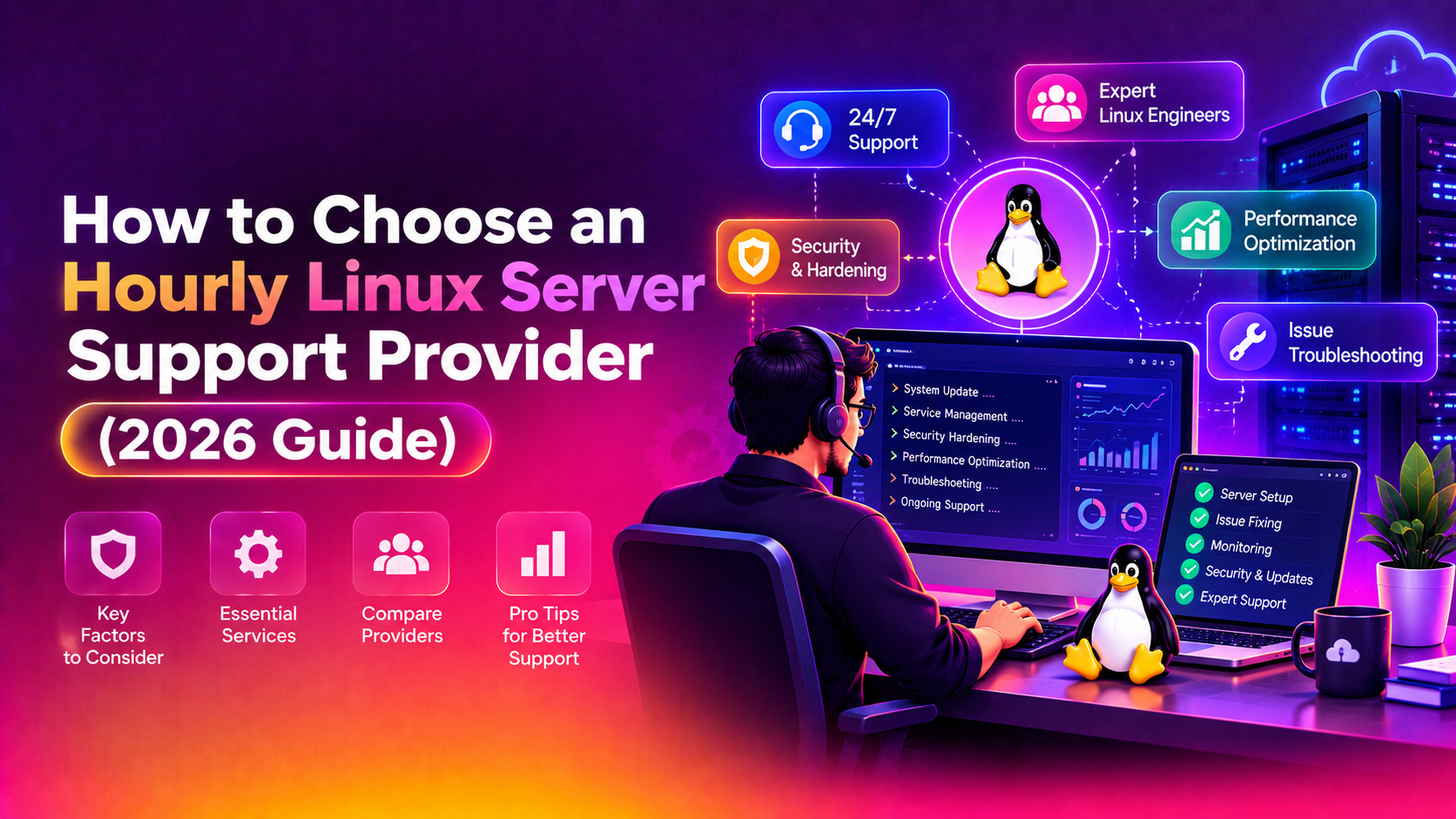 How to Choose an Hourly Linux Server Support Provider (2026)