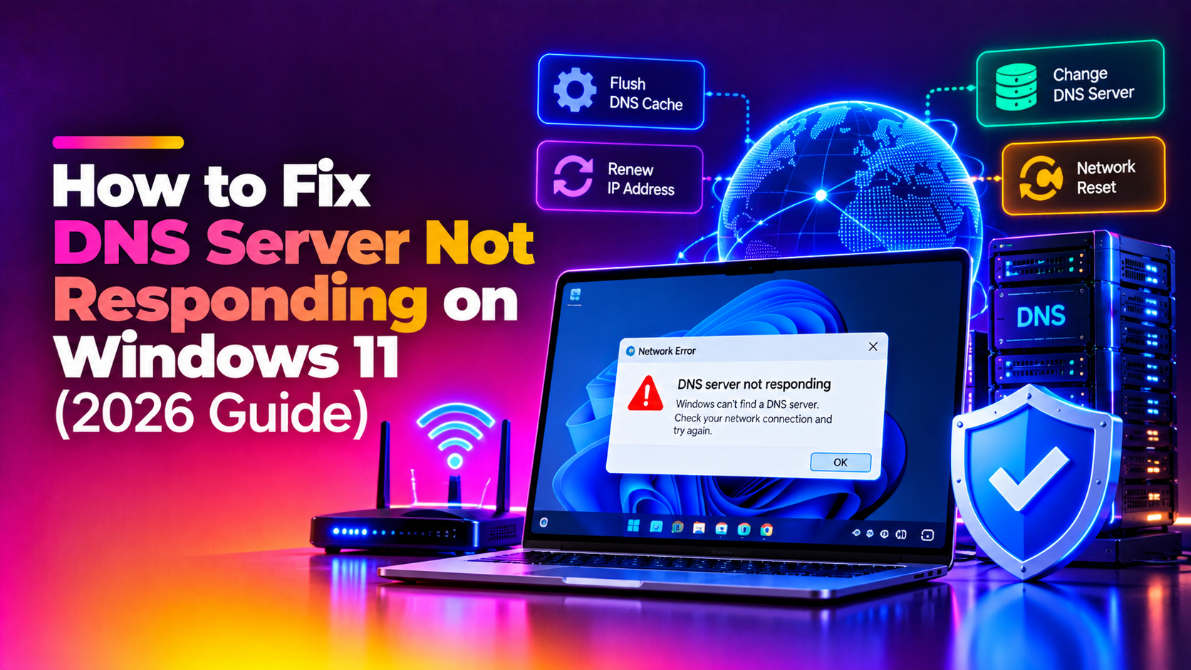 How to Fix DNS Server Not Responding on Windows 11 (2026 Guide)