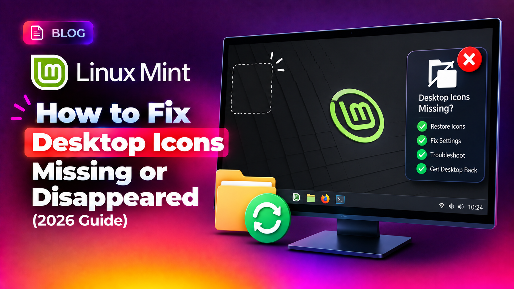 How to Fix Linux Mint Desktop Icons Missing or Disappeared (2026 Guide)