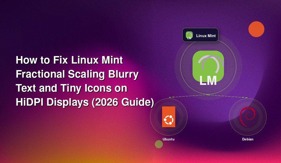 How to Fix Linux Mint Fractional Scaling Blurry Text and Tiny Icons on HiDPI Displays (2026 Guide)