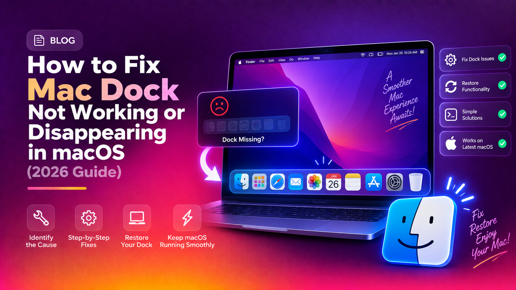 How to Fix Mac Dock Not Working or Disappearing in macOS (2026 Guide)