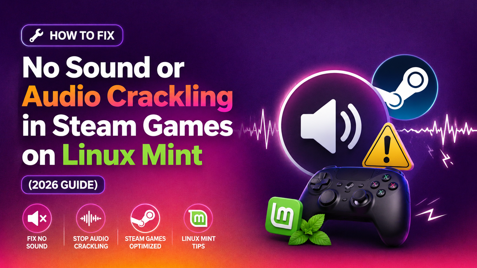 How to Fix No Sound or Audio Crackling in Steam Games on Linux Mint (2026 Guide)