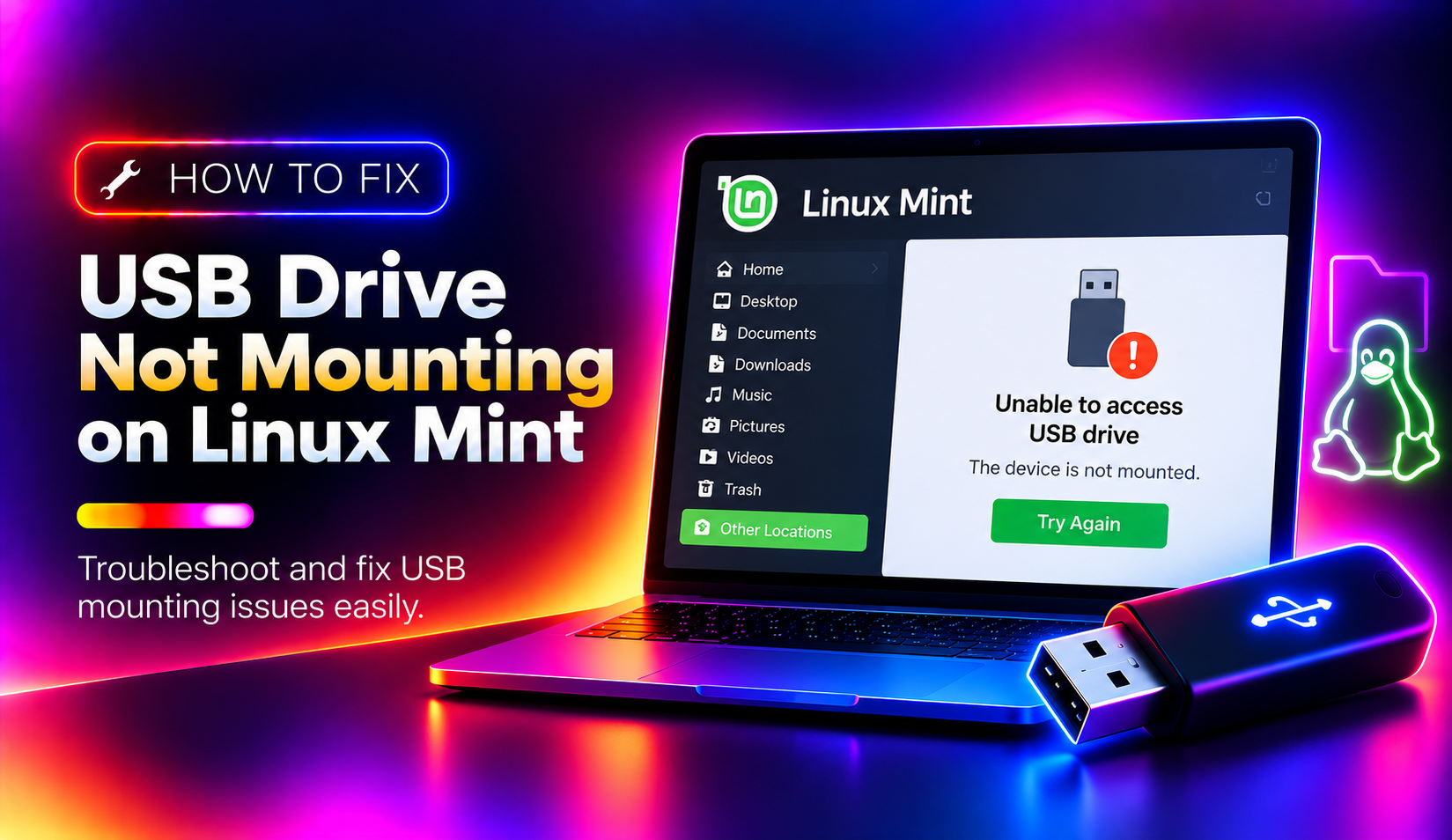 How to Fix USB Drive Not Mounting on Linux Mint (2026 Guide)