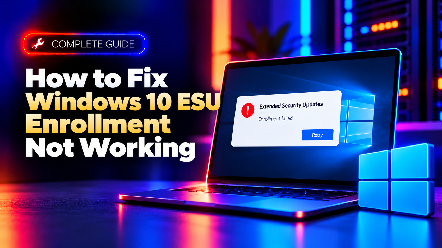 How to Fix Windows 10 ESU Enrollment Not Working (2026 Guide)