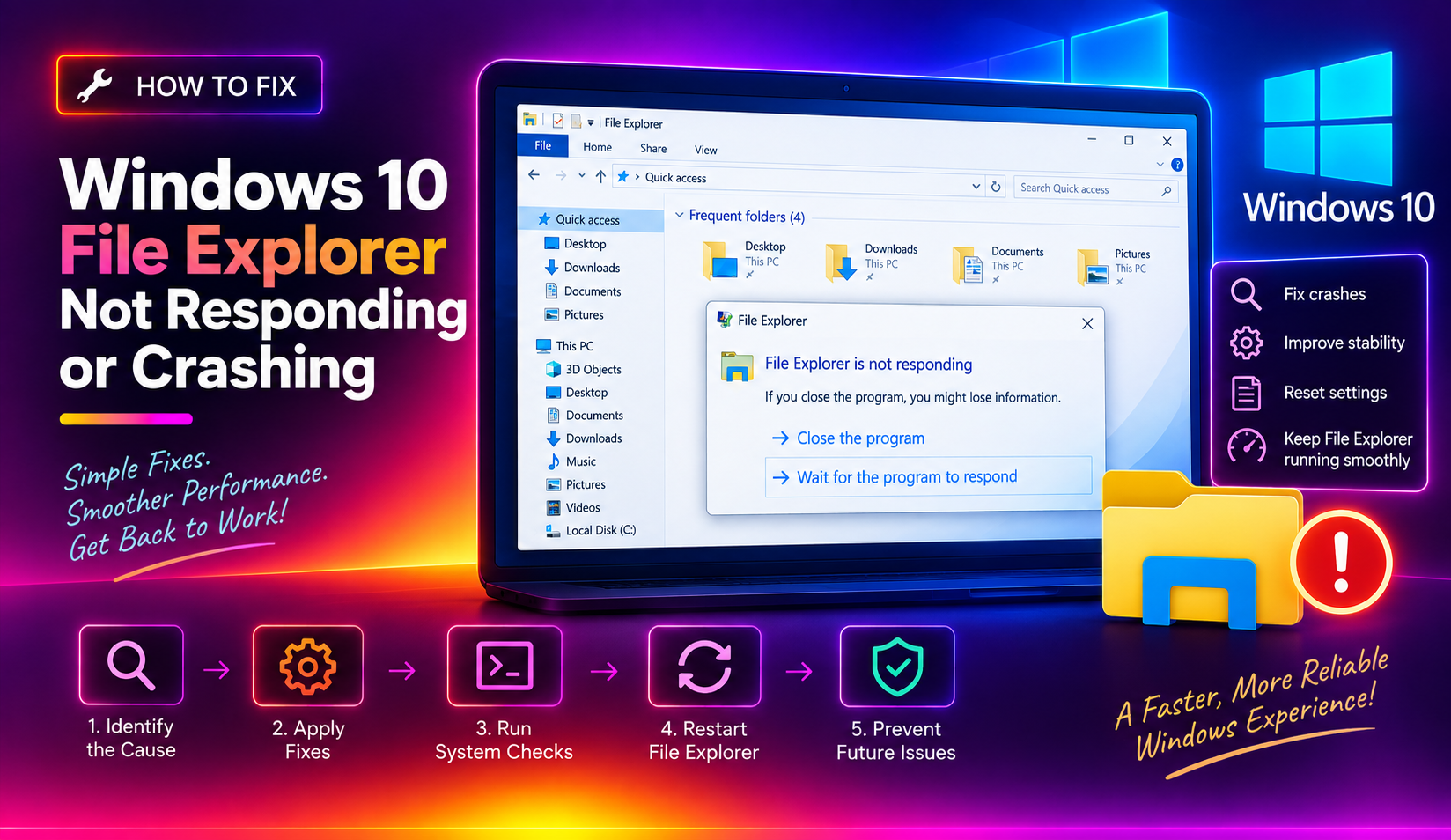 How to Fix Windows 10 File Explorer Not Responding or Crashing (2026 Guide)
