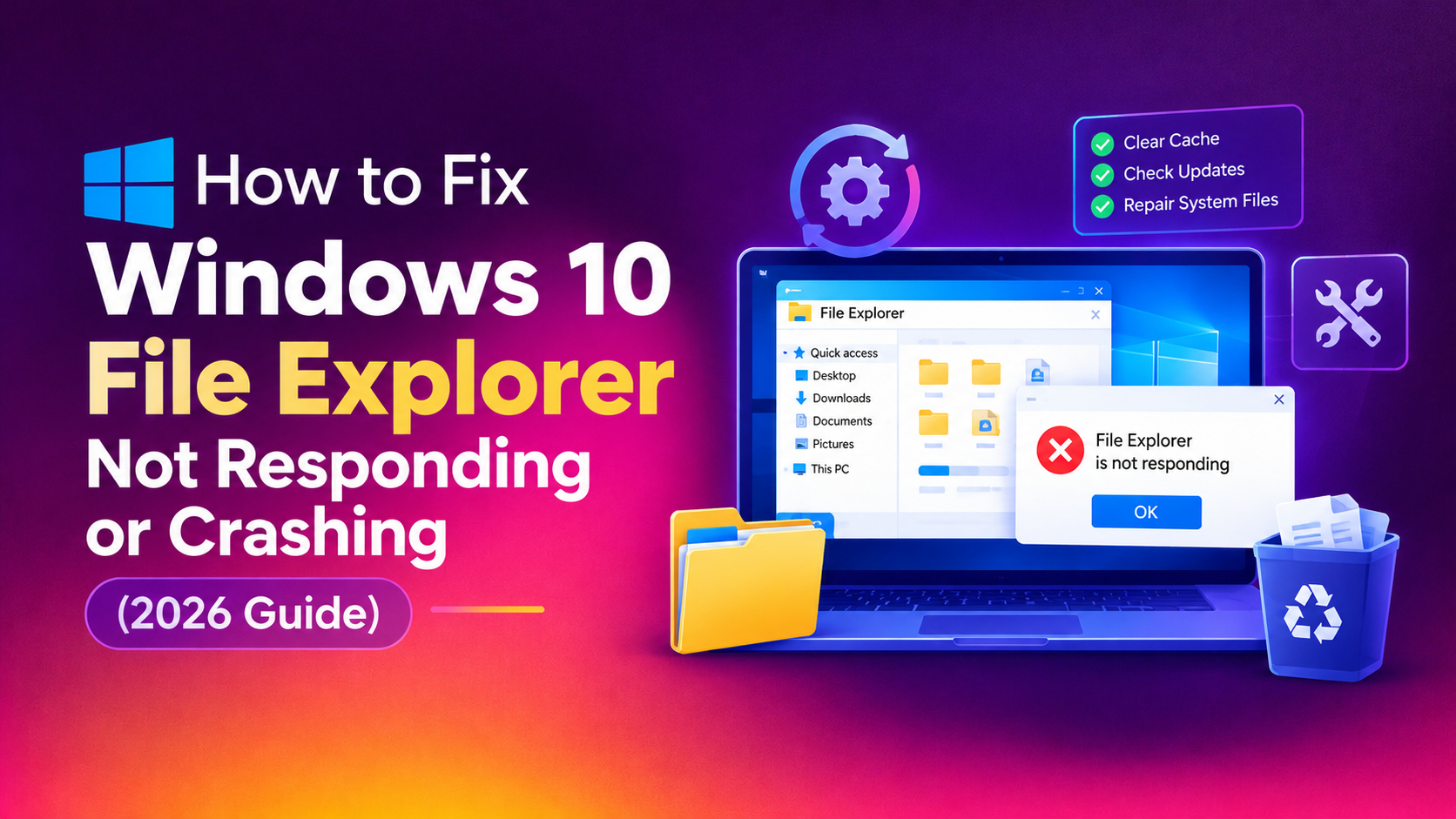 How to Fix Windows 10 File Explorer Not Responding or Crashing (2026 Guide)