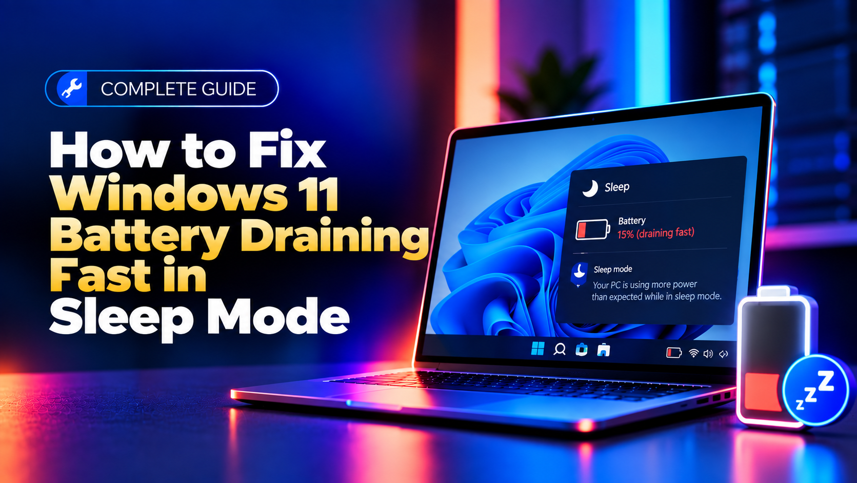 How to Fix Windows 11 Battery Draining Fast in Sleep Mode (2026 Guide)