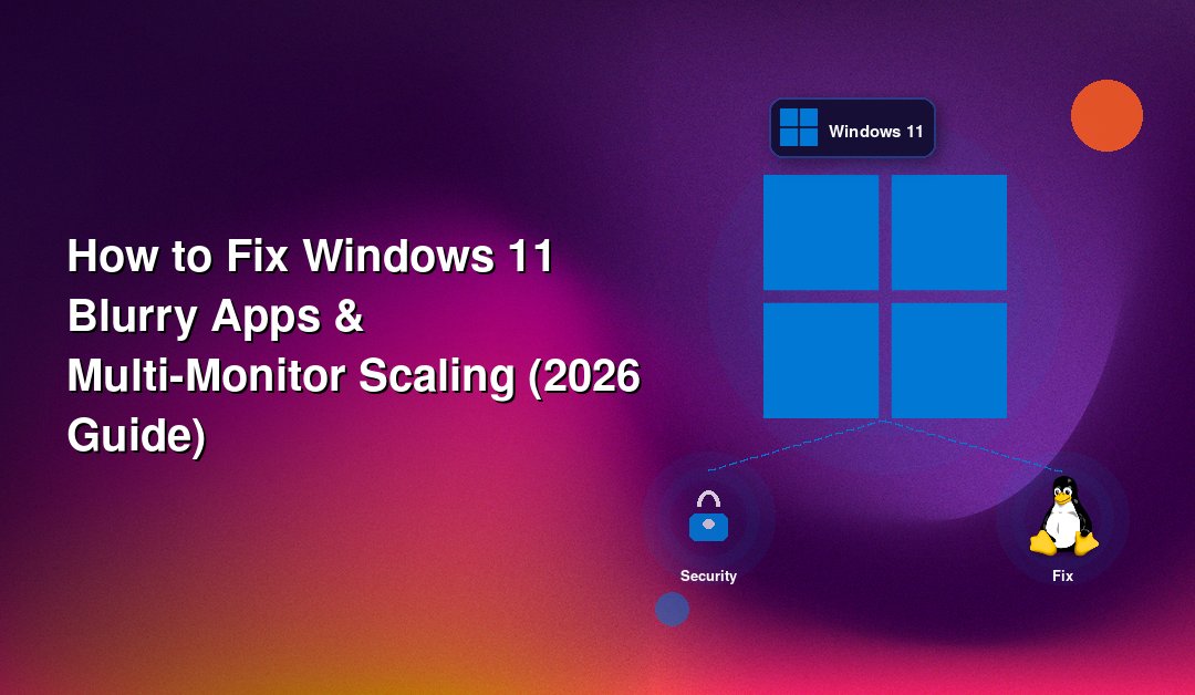 How to Fix Windows 11 Blurry Apps & Multi-Monitor Scaling (2026 Guide)