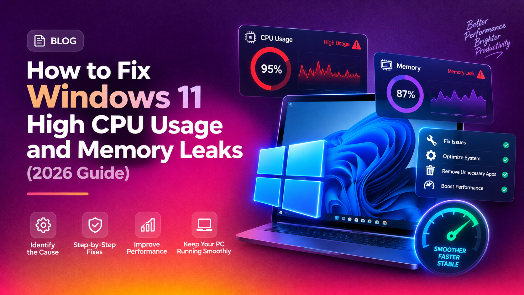 How to Fix Windows 11 High CPU Usage and Memory Leaks (2026 Guide)