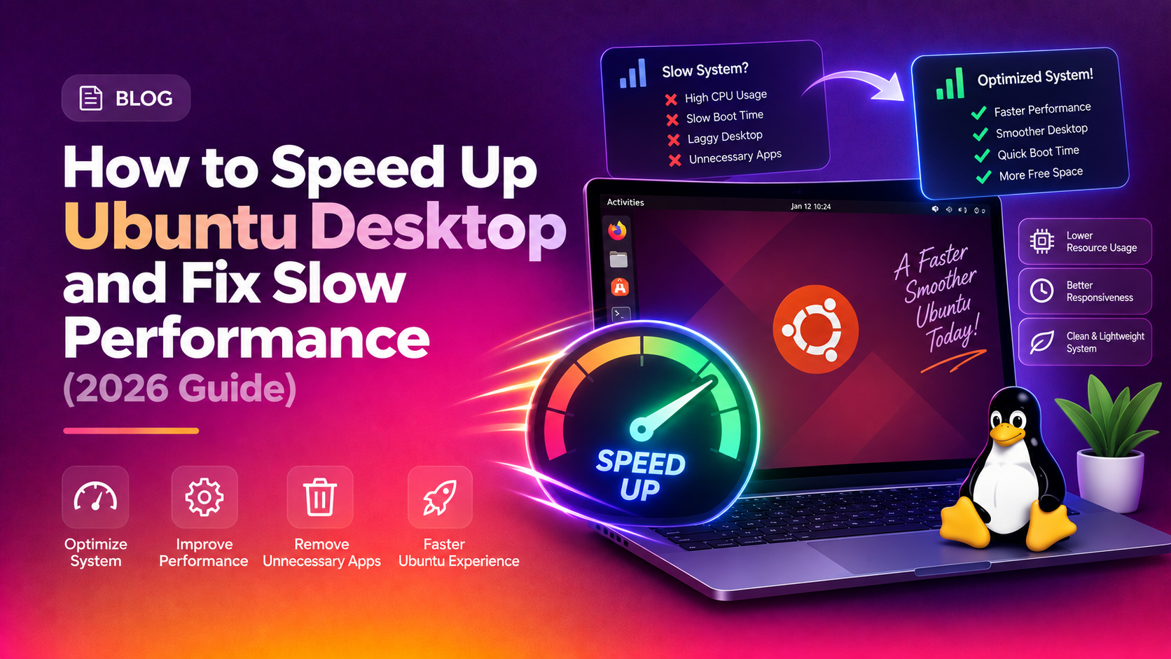 How to Speed Up Ubuntu Desktop and Fix Slow Performance (2026 Guide)