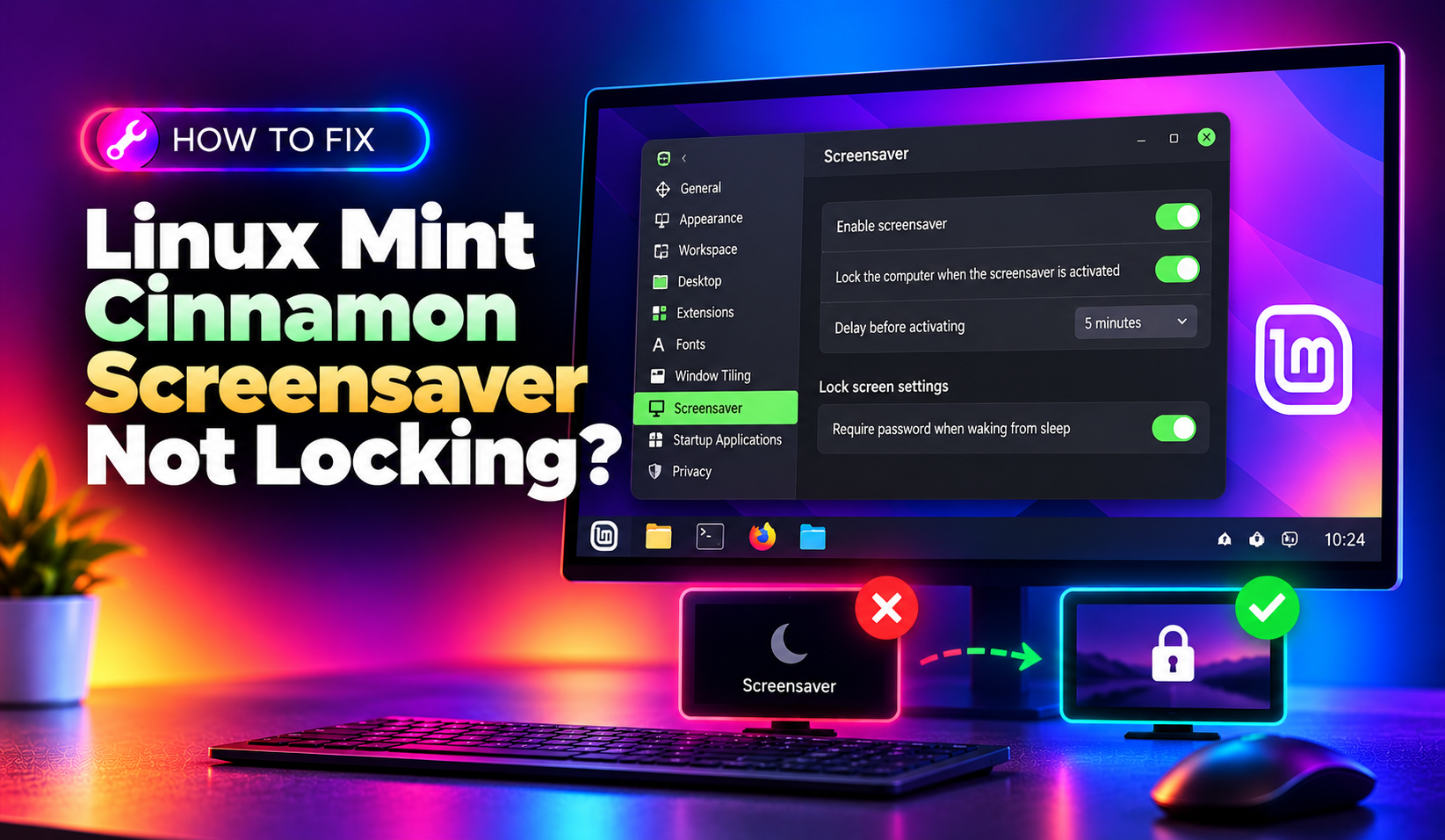 How to Fix Linux Mint Cinnamon Screensaver Not Locking or Lock Screen Not Working (2026 Guide)