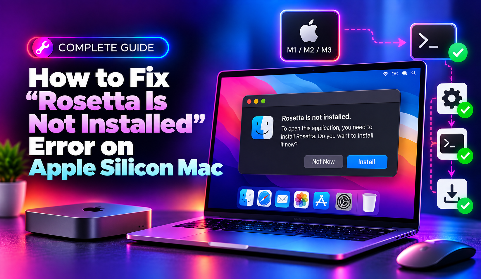 How to Fix "Rosetta Is Not Installed" Error on Apple Silicon Mac (2026 Guide)