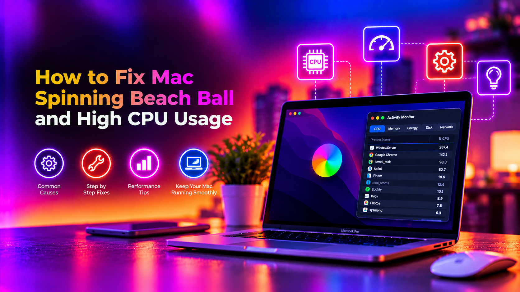 How to Fix Mac Spinning Beach Ball and High CPU Usage (2026 Guide)