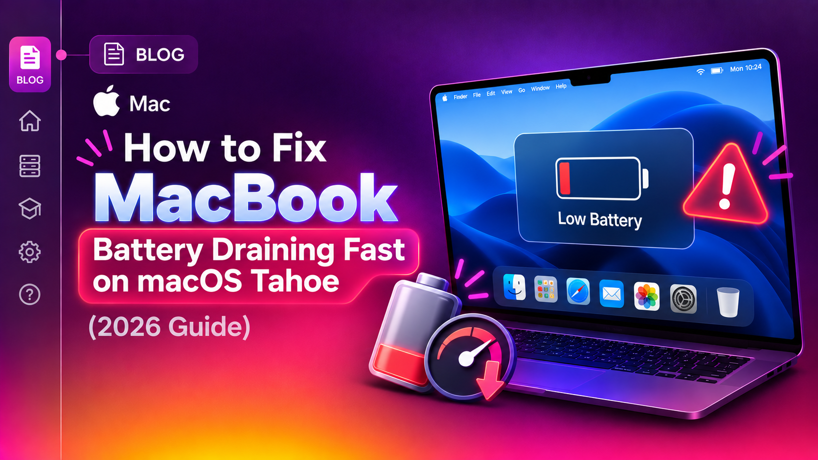 How to Fix MacBook Battery Draining Fast on macOS Tahoe (2026 Guide)