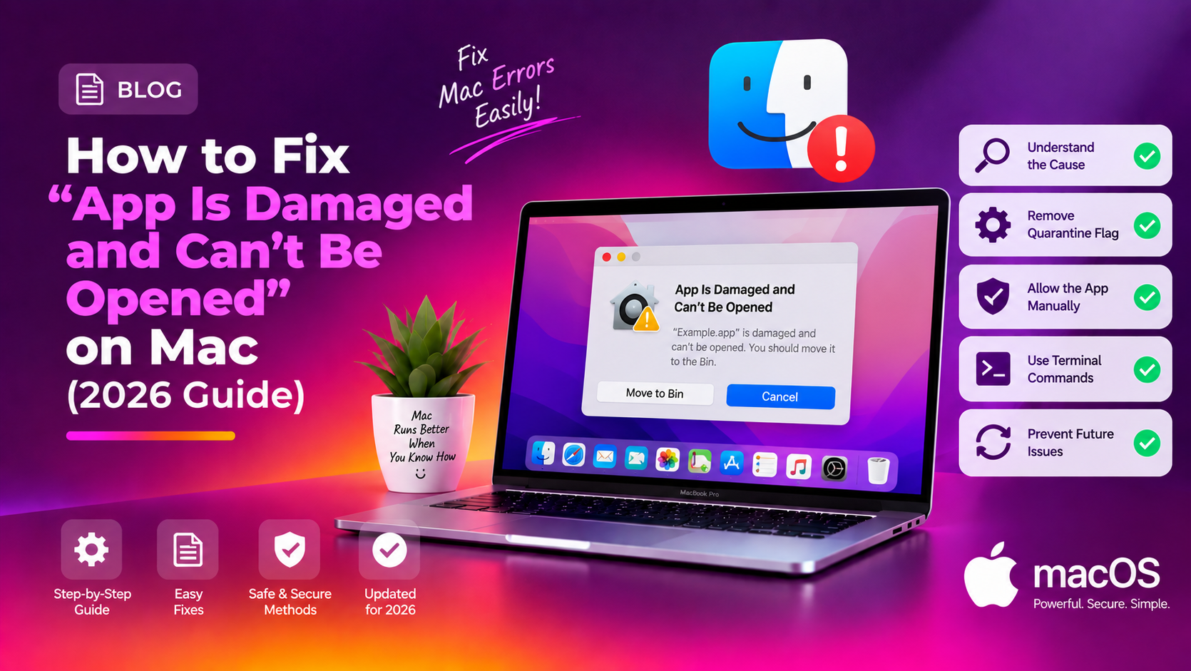 How to Fix "App Is Damaged and Can't Be Opened" on Mac (2026 Guide)