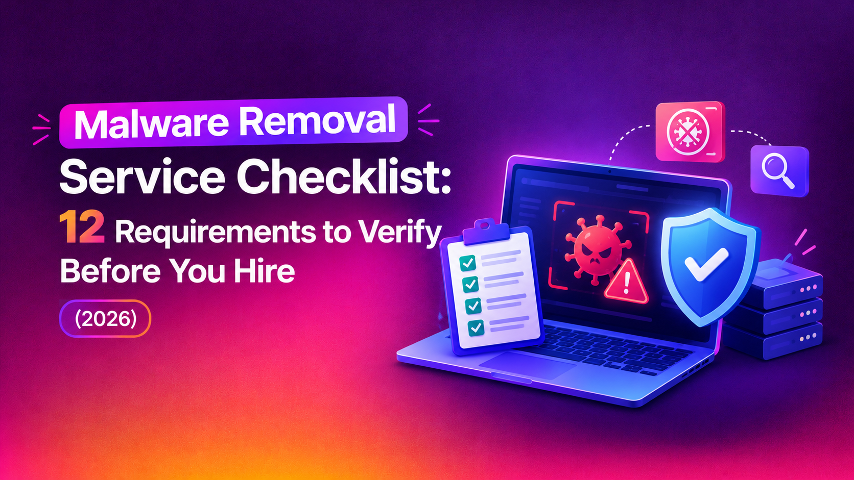 Malware Removal Service Checklist: 12 Requirements to Verify Before You Hire (2026)