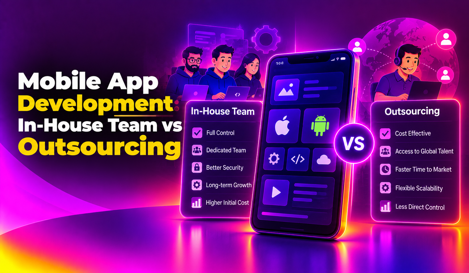 Mobile App Development: In-House Team vs Outsourcing (2026)