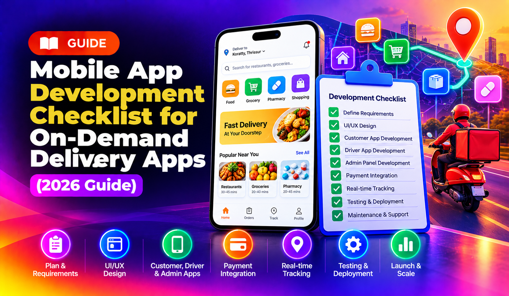Mobile App Development Checklist for On-Demand Delivery Apps (2026 Guide)