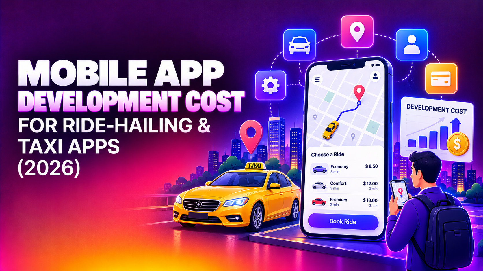 Mobile App Development Cost for Ride-Hailing & Taxi Apps (2026)