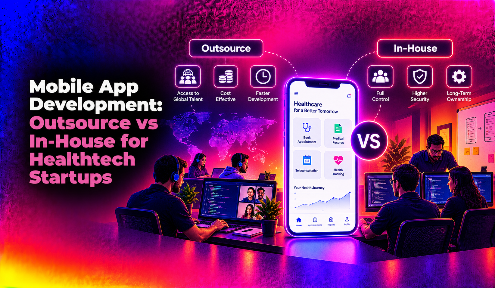 Mobile App Development: Outsource vs In-House for Healthtech Startups