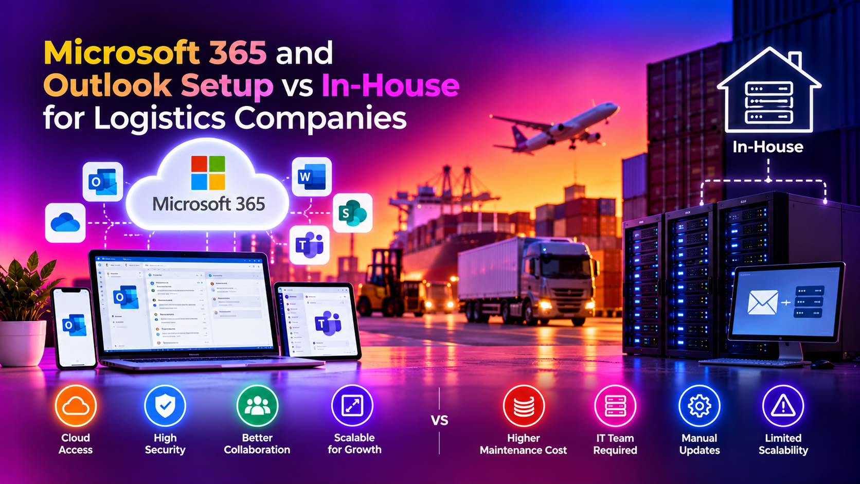 Microsoft 365 and Outlook Setup vs In-House for Logistics Companies (2026)
