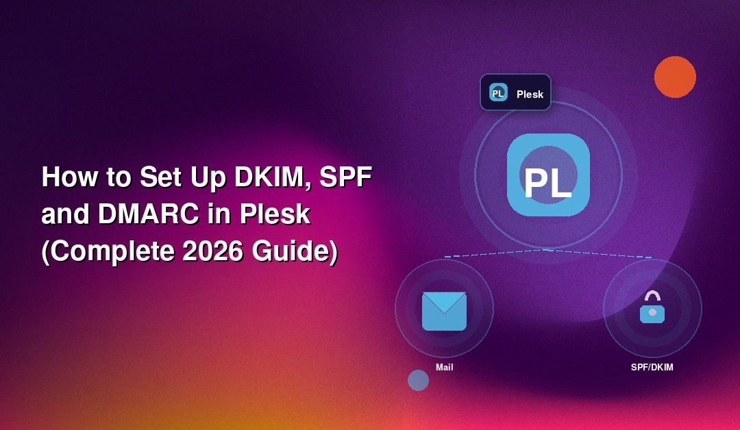 How to Set Up DKIM, SPF and DMARC in Plesk (Complete 2026 Guide)