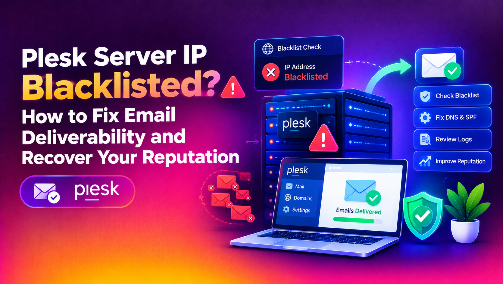 Plesk Server IP Blacklisted? How to Fix Email Deliverability and Recover Your Reputation