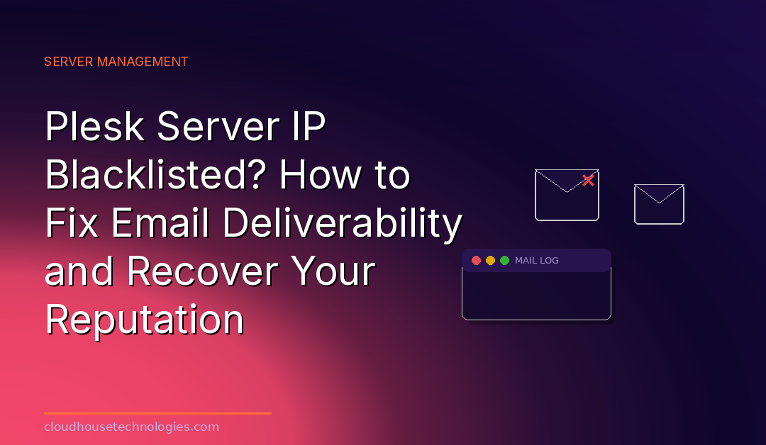 Plesk Server IP Blacklisted? How to Fix Email Deliverability and Recover Your Reputation