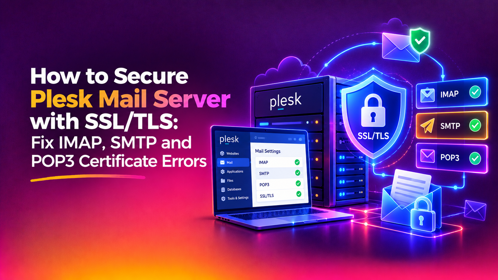 How to Secure Plesk Mail Server with SSL/TLS: Fix IMAP, SMTP and POP3 Certificate Errors