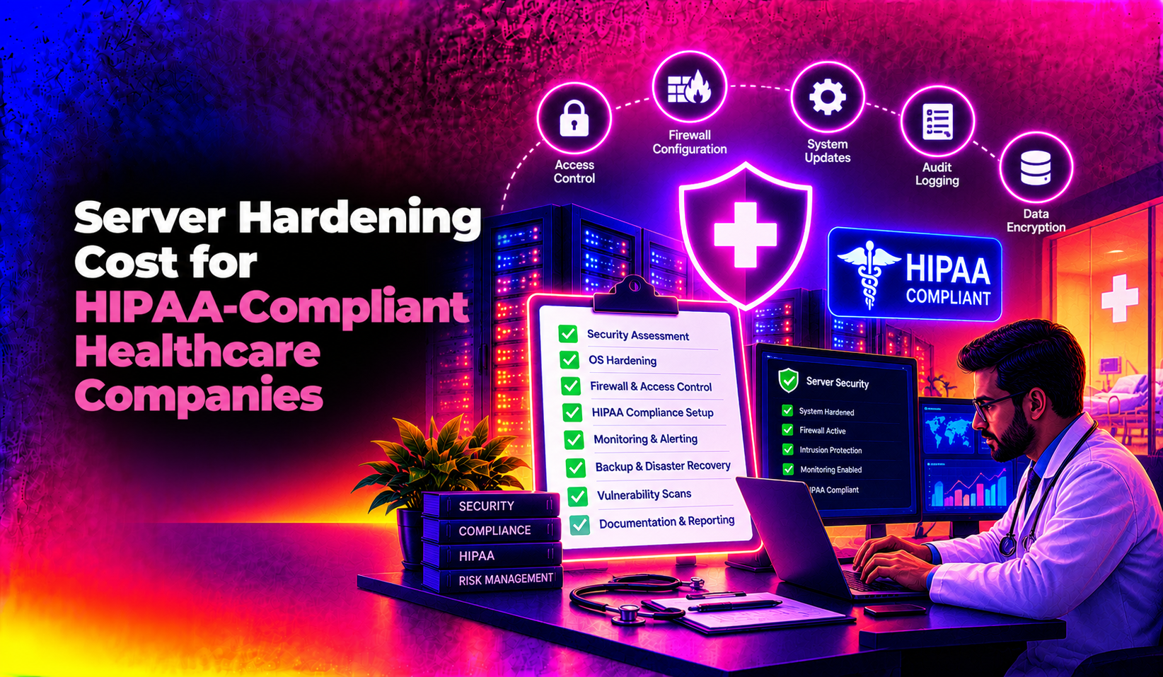 Server Hardening Cost for HIPAA-Compliant Healthcare Companies (2026)