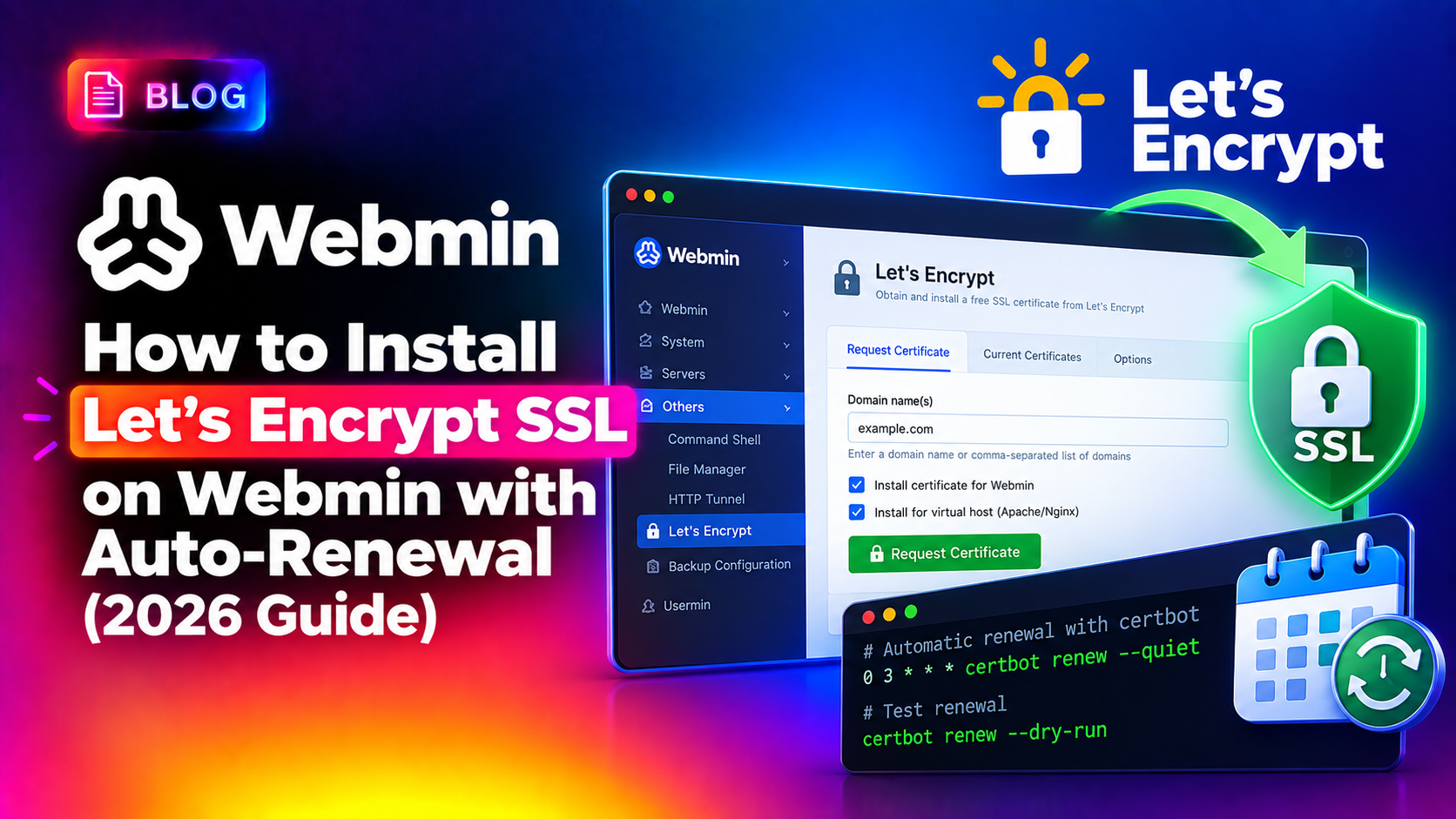 How to Install Let's Encrypt SSL on Webmin with Auto-Renewal (2026 Guide)
