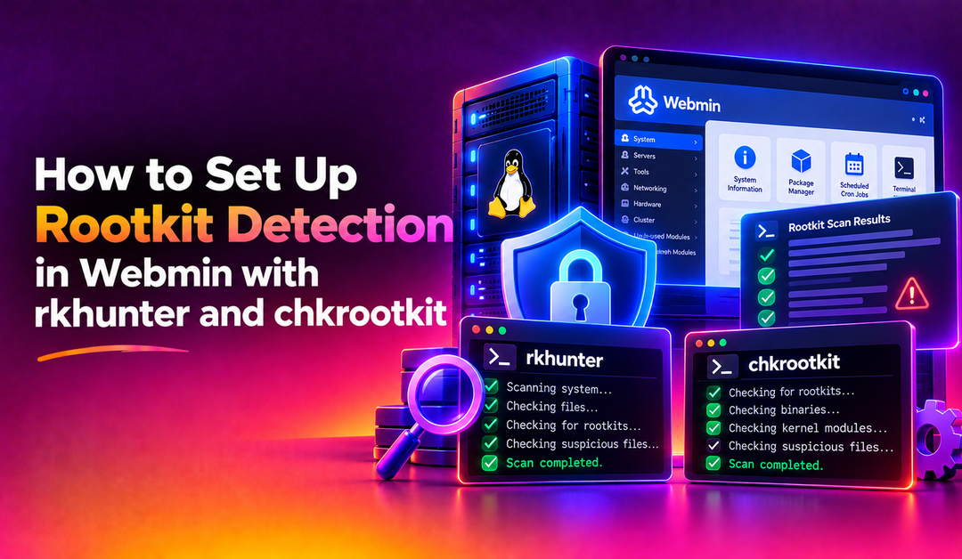 How to Set Up Rootkit Detection in Webmin with rkhunter and chkrootkit