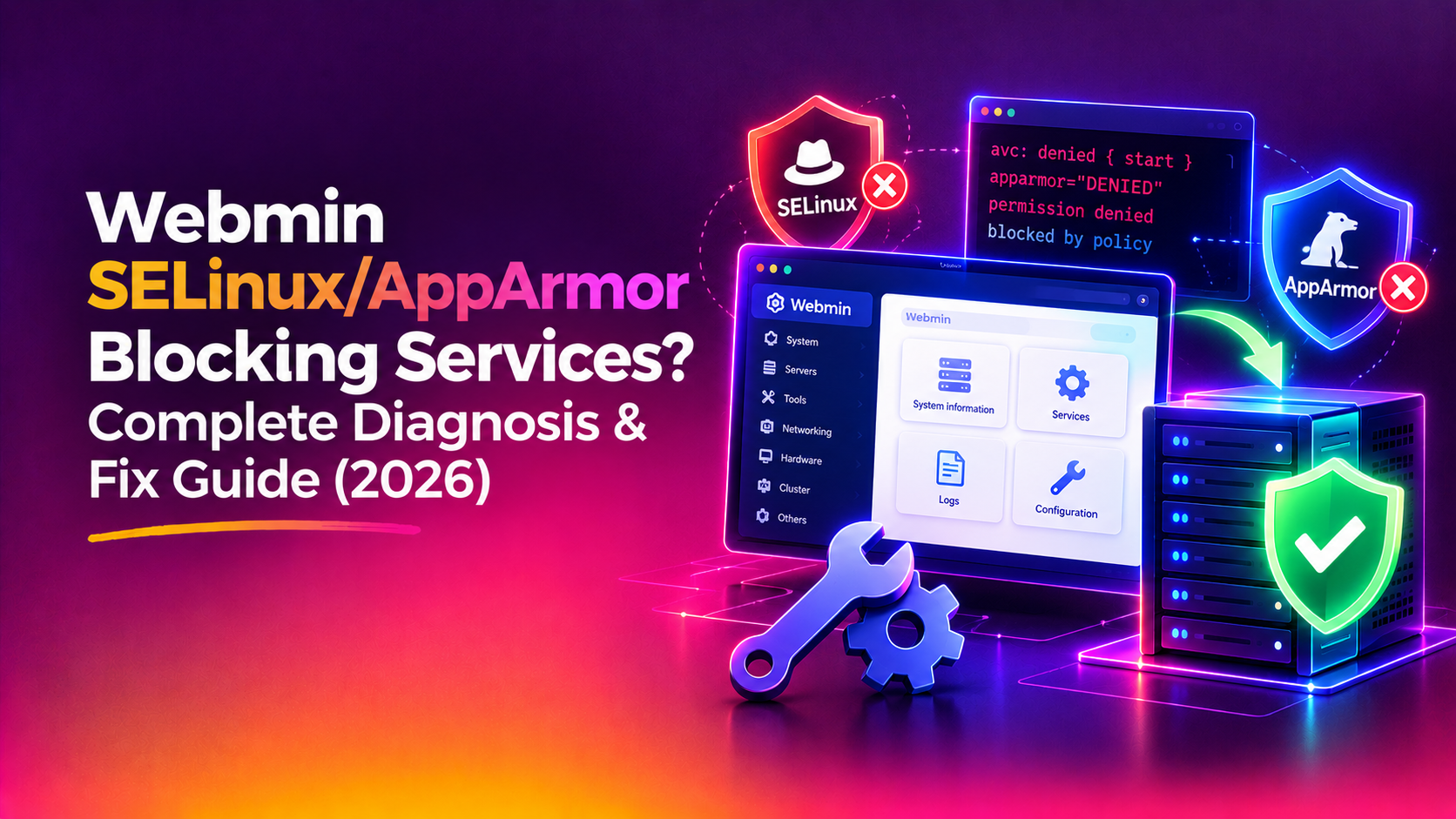 Webmin SELinux/AppArmor Blocking Services? Complete Diagnosis & Fix Guide (2026)
