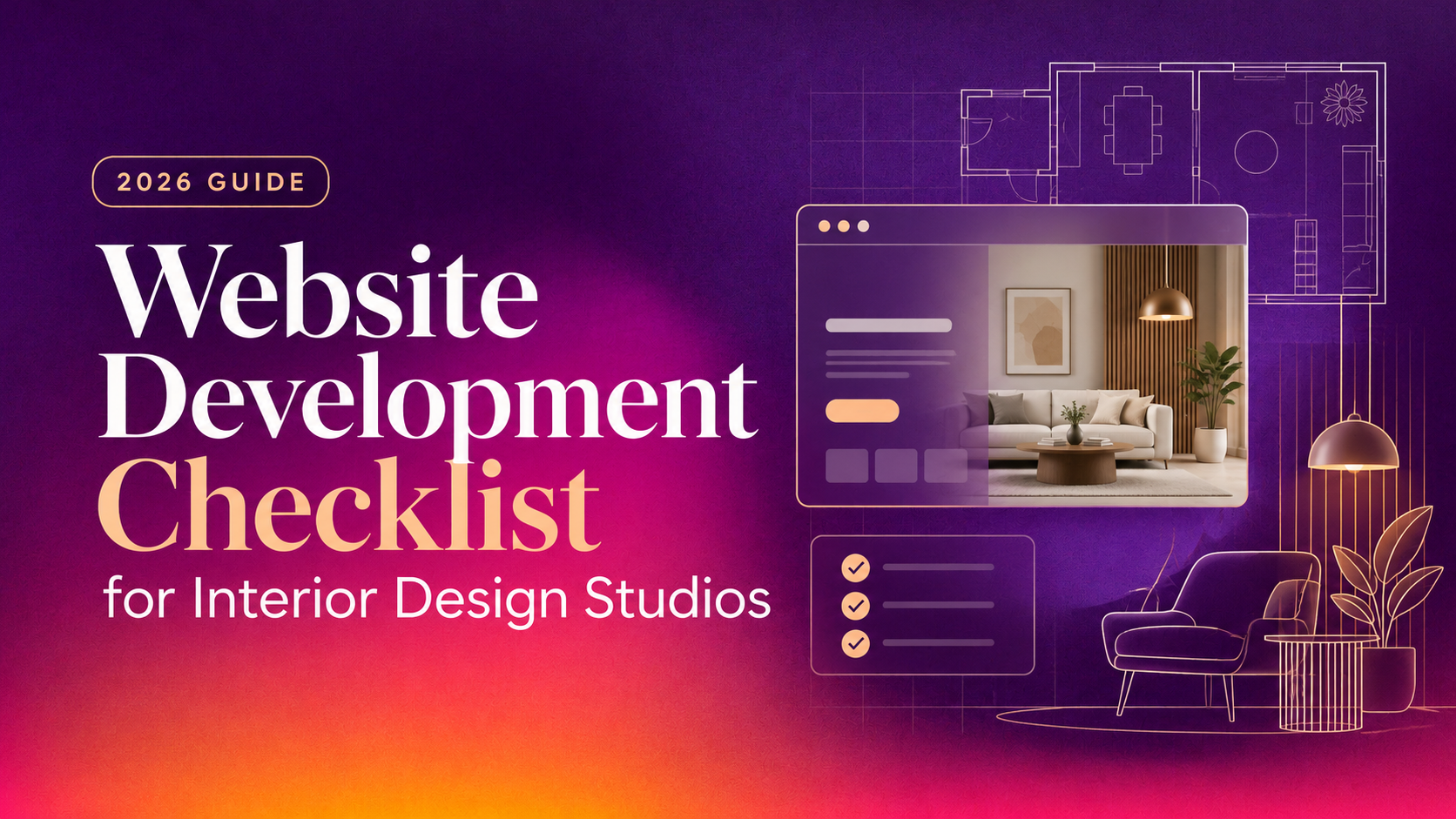 Website Development Checklist for Interior Design Studios (2026)