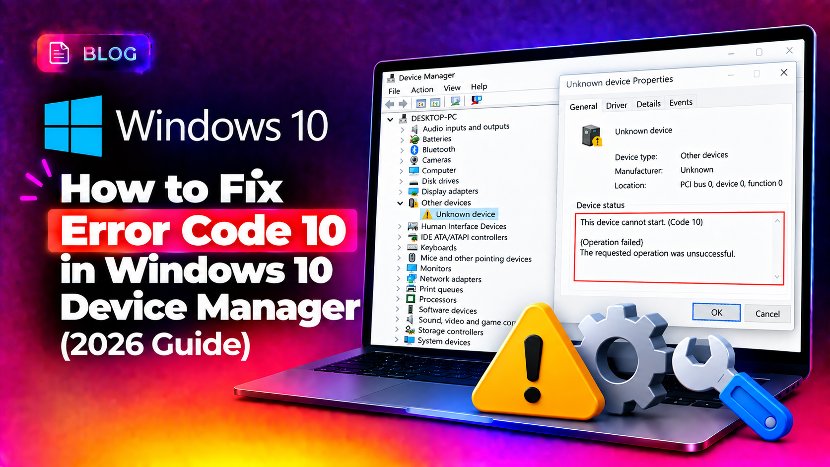 How to Fix Error Code 10 in Windows 10 Device Manager (2026 Guide)