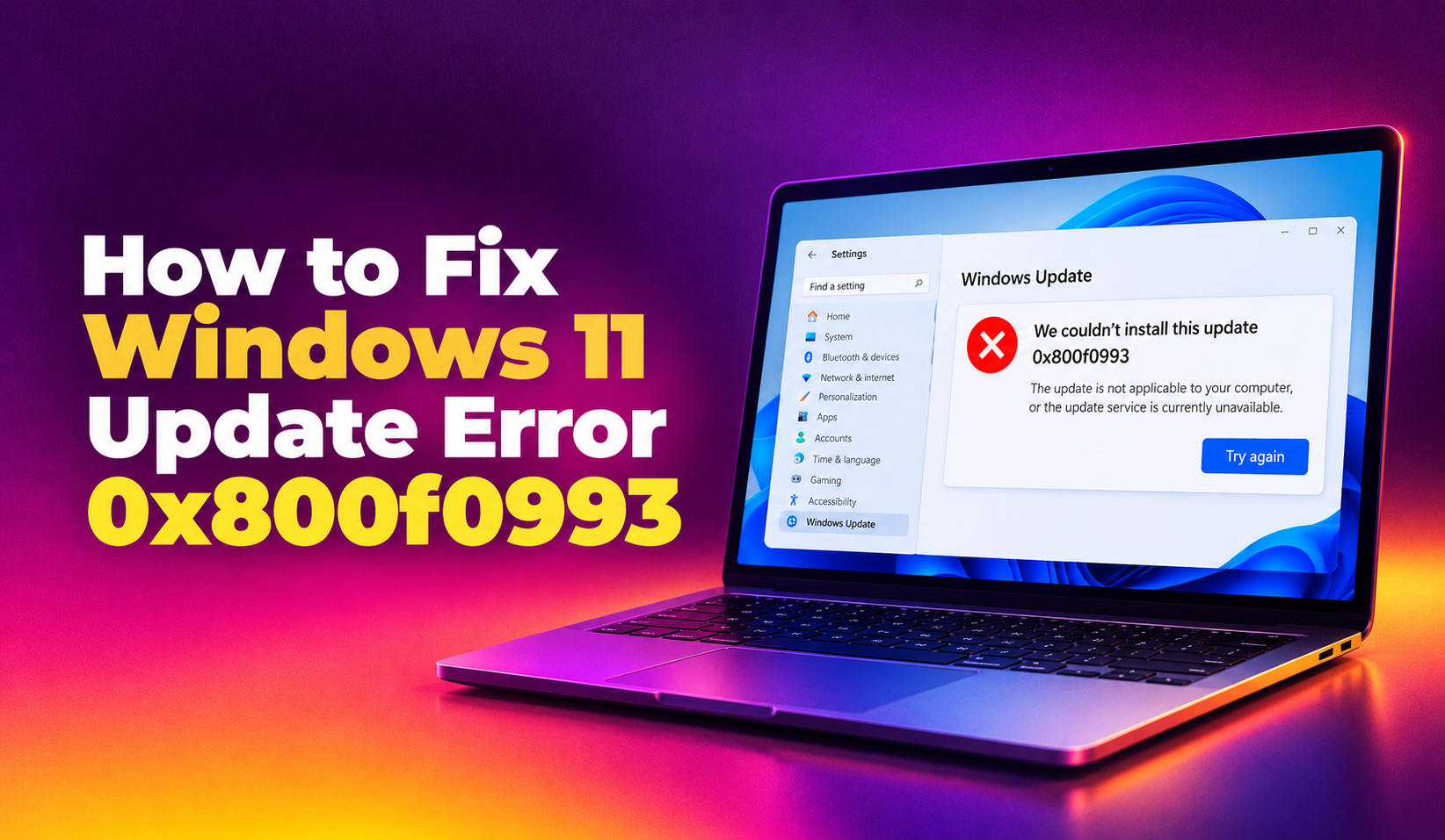 How to Fix Windows 11 Update Error 0x800f0993 (June 2026 KB5095093 Guide)